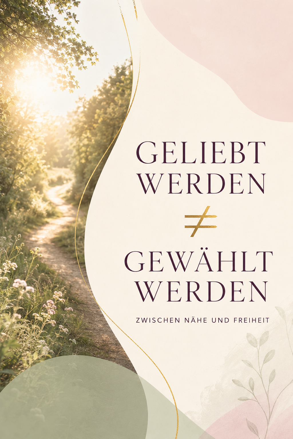 Geliebt werden ≠ gewählt werden. Zwischen Nähe und Freiheit.